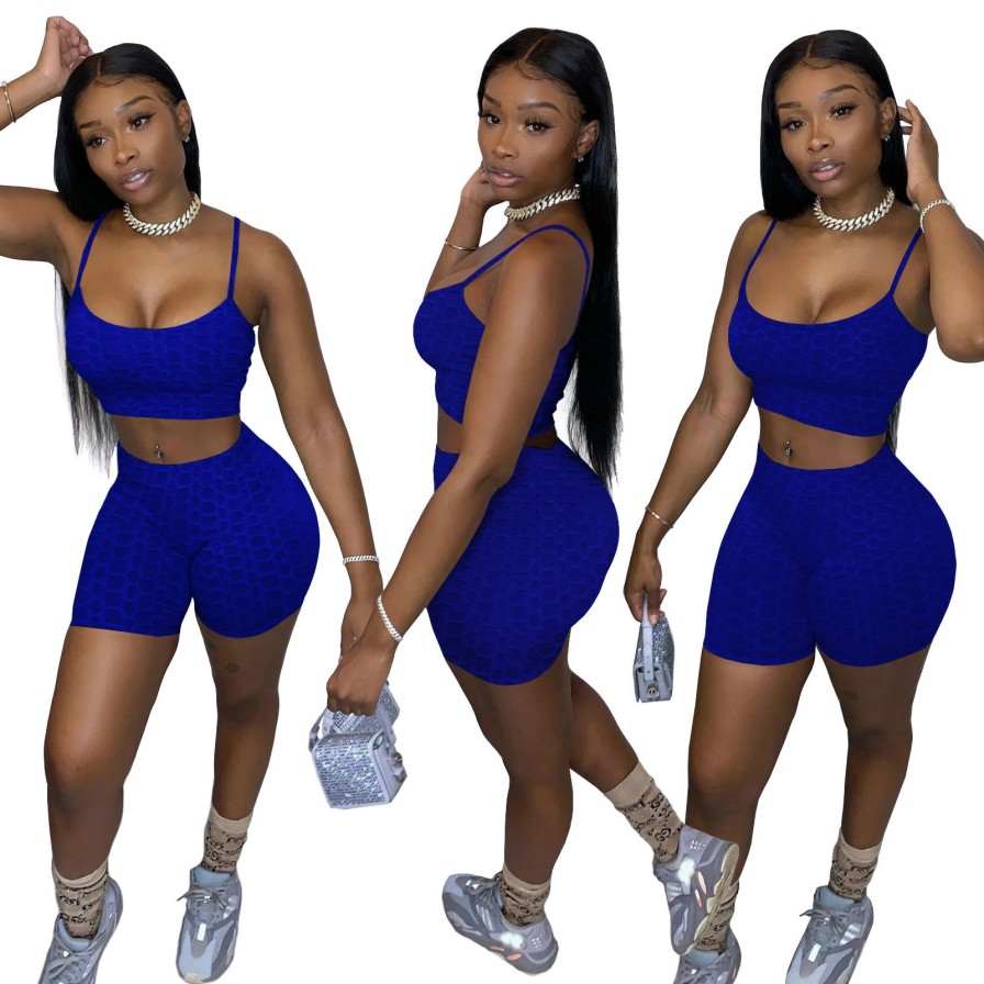 Clubwear * | Sports Casual Camisole Shorts Two Piece Set Te-4576 Best Price