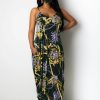 Dresses * | Sexy Printed Spaghetti Strap Maxi Dress Without Mask Tr-1053 Best Price