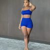 Clubwear * | Solid Color Camisole And Shorts Two Piece Sets Zmdf-Z9107 Bestsellers